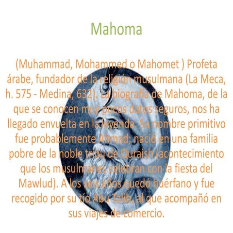 Biografía de mahoma | DOC