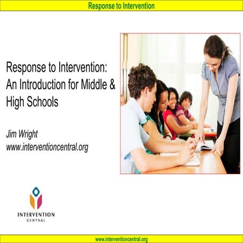 Intervention strategies for learners at risk | PPTX