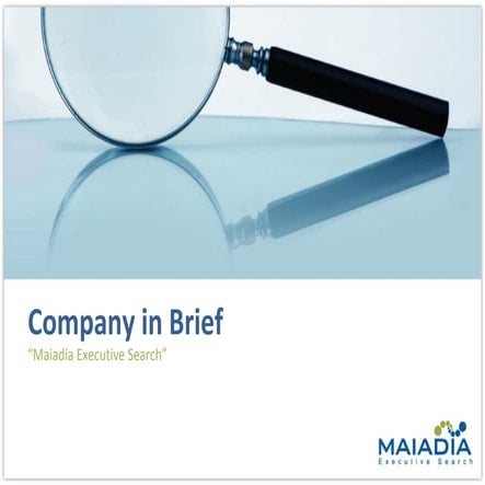 Maiadia Company Profile In Brief V03