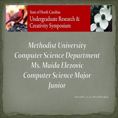 NC State Undergraduate Research and Creativity Symposium