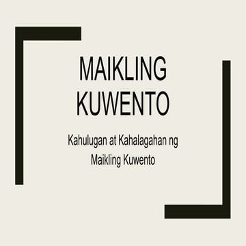 Maikling kuwento ppt