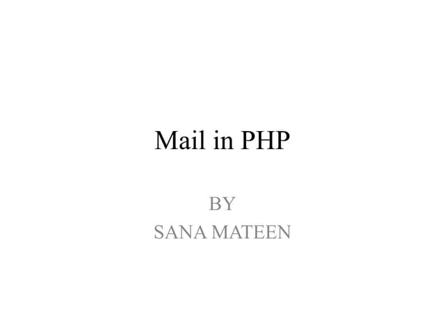 Mail