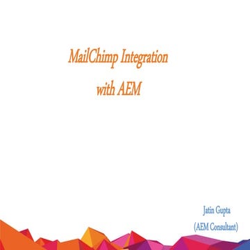 Mail chimp Integration with AEM