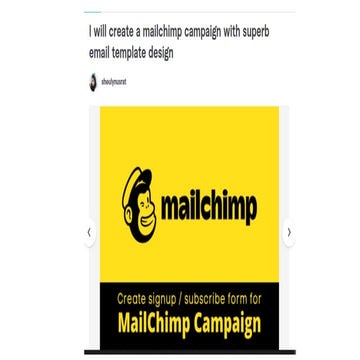 Mailchimp Template Design | PDF