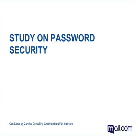 Password Security Study mail.com 2015