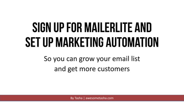 MailerLite Tutorial