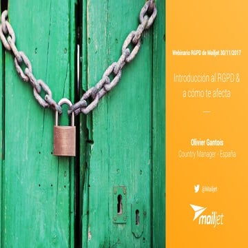 Introducción al Reglamento General de Protección de Datos (GDPR)