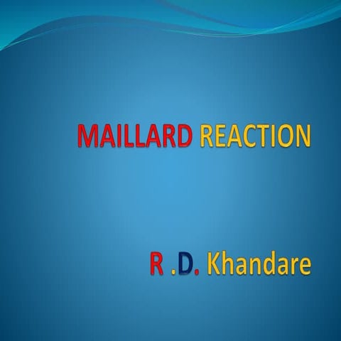 Maillard reaction rk
