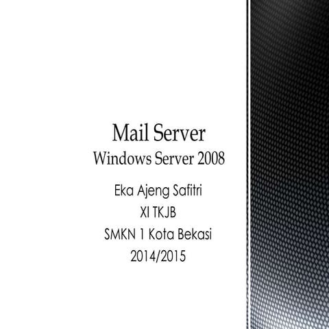 Konfigurasi Web Server pada Windows Server 2008 | PPTX