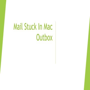 Mail Stuck In Mac Outbox Guidelines!!!
