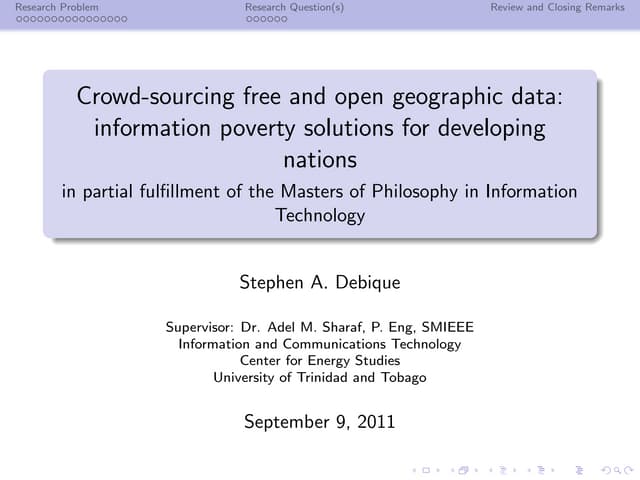 Crowd-sourcing free and open geographic data: information poverty solutions f...