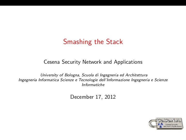 what is stack smashing detected what is stack smashing detected