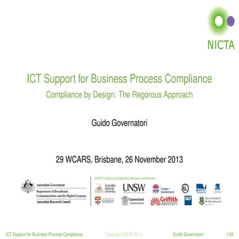 ICT Support for Business Process Compliance