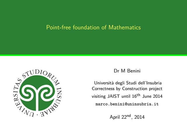 June 22nd 2014: Seminar at JAIST