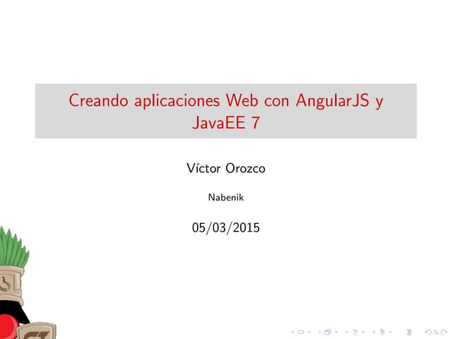 Inciando con AngularJS y JavaEE 7