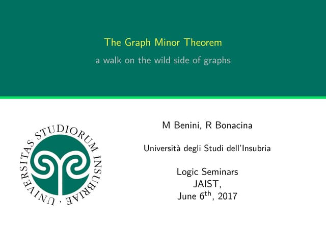 The Graph Minor Theorem: a walk on the wild side of graphs