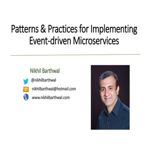 Event Driven Microservices architecture | PPTX | Databases | Computer ...