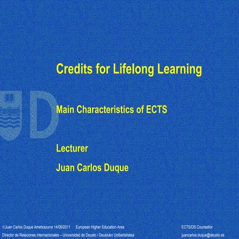 Main characteristics of ECTS (Ver. 2011/11/17)