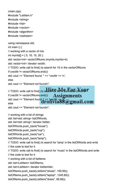 maincpp include ListItemh include ltstringgt in.pdf
