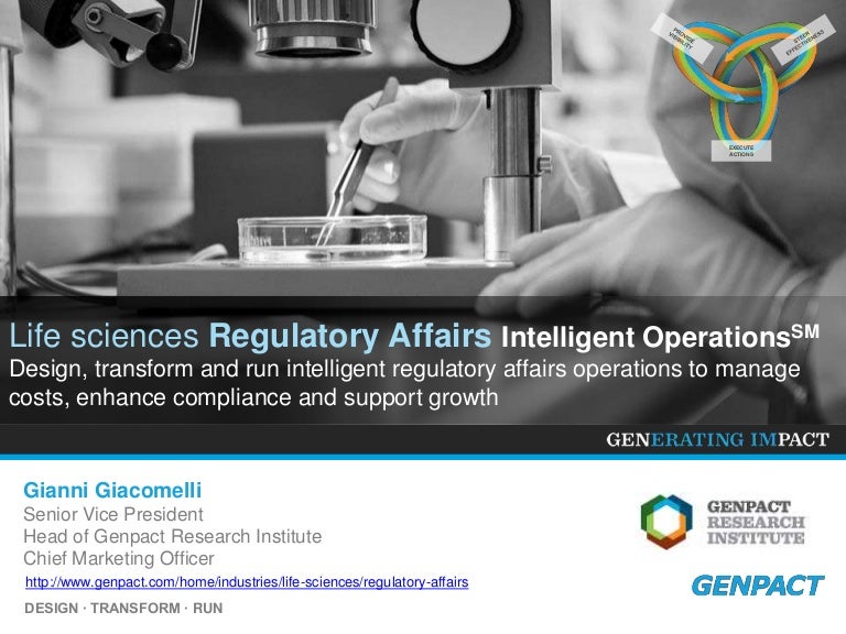 Intelligent regulatory affairs operations drive growth and compliance