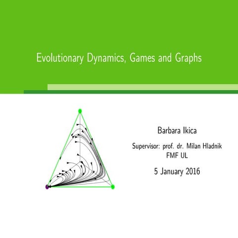 Evolutionary Dynamics, Games and Graphs