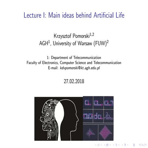 Main ideas behind Artificial Life