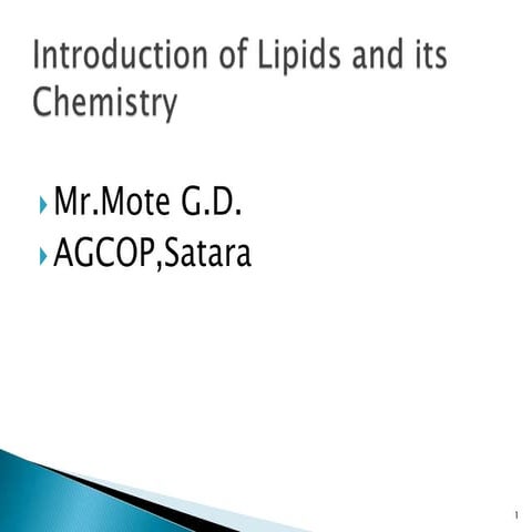  lipid chemistry