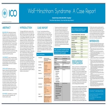  Wolf Hirschhorn Syndrome