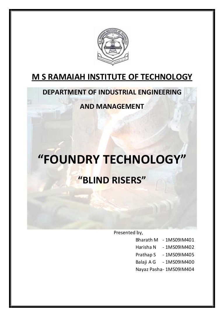 Foundry Blind Risers