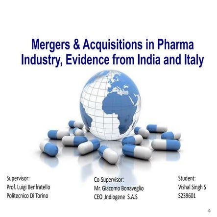 M&A in pharmaceutical industry between india and italy