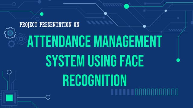 Attendance Management System using Face Recognition Circuit Diagram