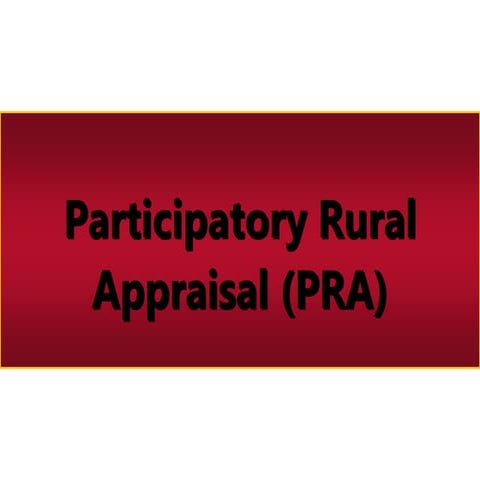 Presentation on PRA & PLA Process | PPT