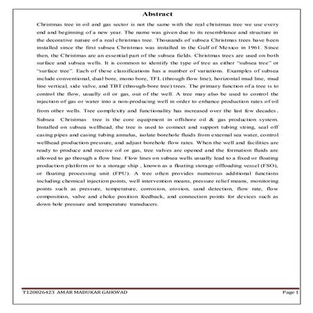 Report on horizontal vertical christmas tree