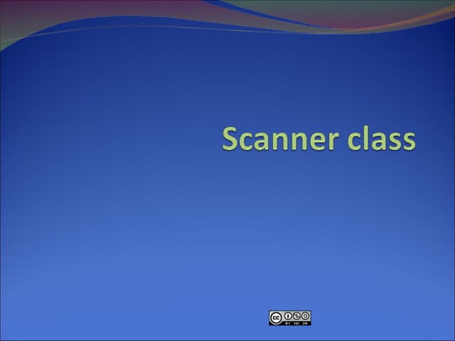 ppt on scanner class