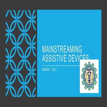 Mainstreaming assistive devices
