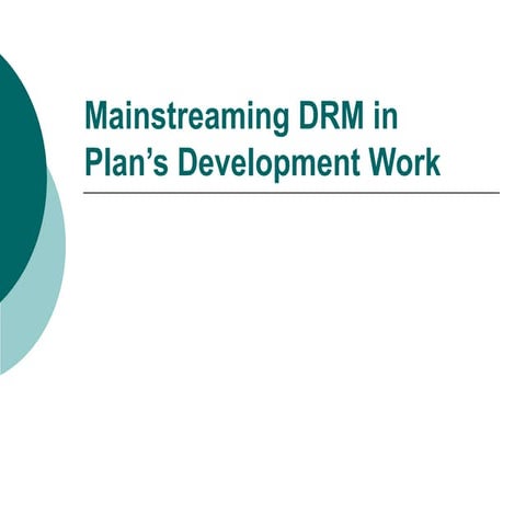 Mainstreaming drr in plan’s development work   nepal