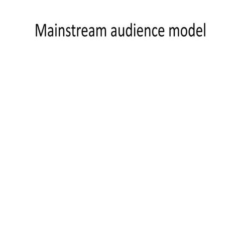 Mainstream target audience | PPTX