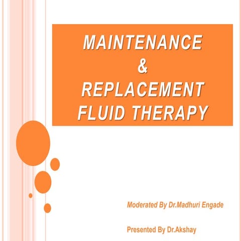 Maintainance & replacement fluid therapy pediatrics AG