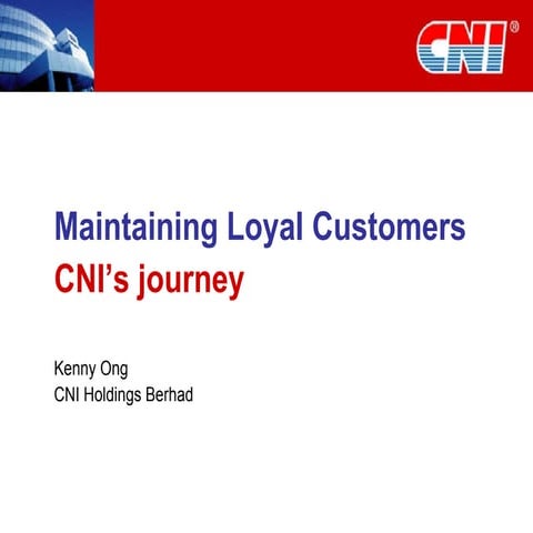 Maintaining Loyal Customers and Customer Service Strategy