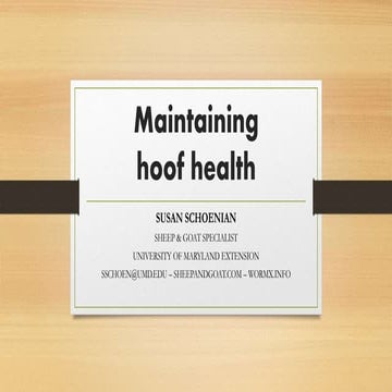 MaintainingHoofHealth
