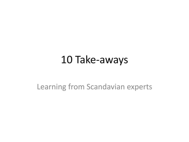Field Trip Scandinavia | 10 take-aways