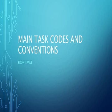 Codes and Conventions - Front Cover | PPT