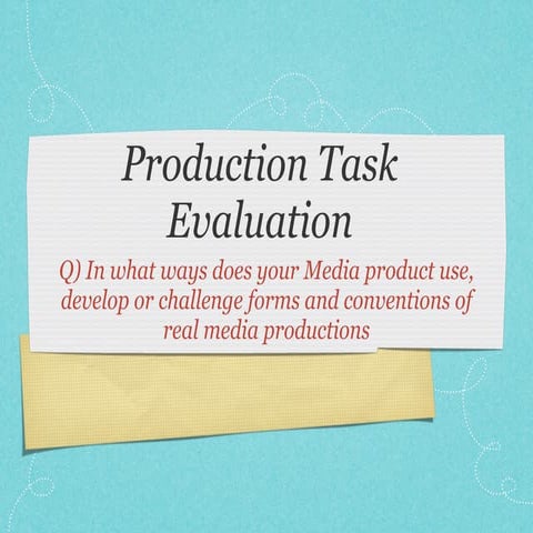 Main task evaluation 