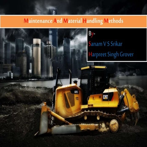 Maintenance and material handling methods (1)