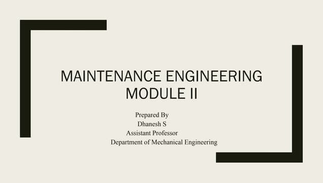 Types Of Maintenance PPT