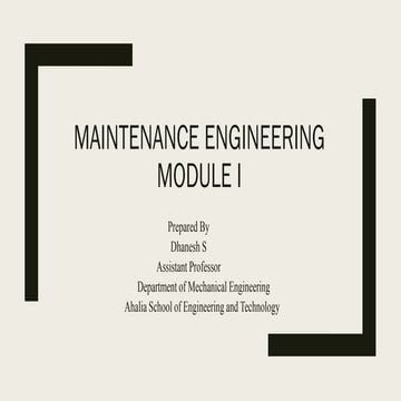 Maintenance module1 ppt number 3