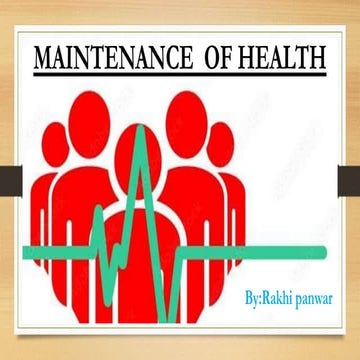 maintenance of health.pptx