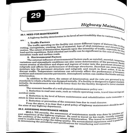 Maintenance of pavement module 