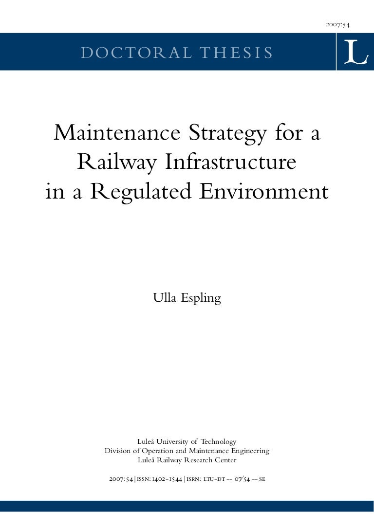 Maintenance Strategy Ltu Dt 0754 Se
