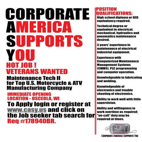 Maintenance Tech II Osceola, WI | PDF